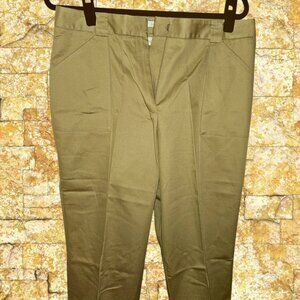 Classic pleated khaki chinos with a relaxed, polished fit.